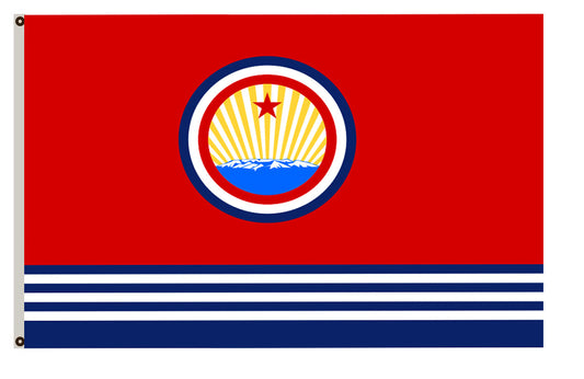 Fyon North Korean navy ensign flag banner