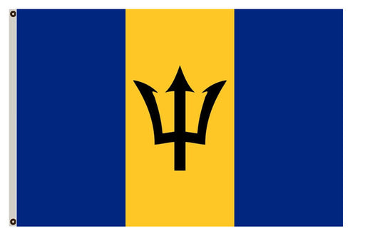 Barbados banner landscape flag