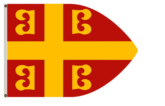 The Byzantine banner imperial ensign landscape flag
