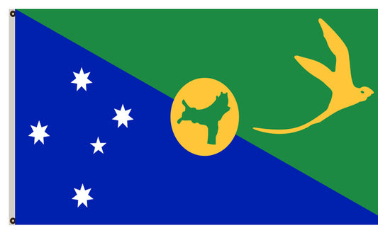 Fyon Australia banner Christmas Island flag