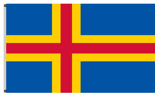 Fyon Finland banner the Åland Islands flag