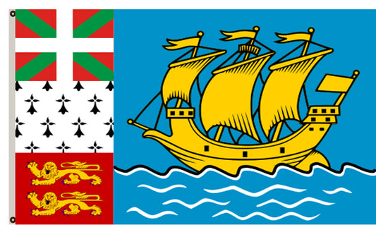 Fyon France banner Saint Pierre and Miquelon flag