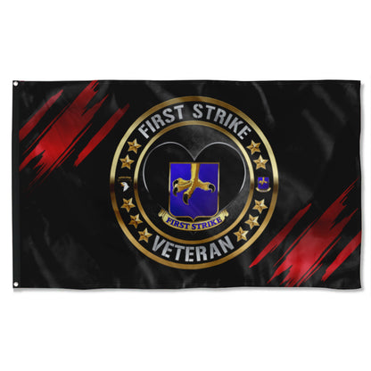 Fyon First Strike Veteran Flag Indoor and outdoor banner