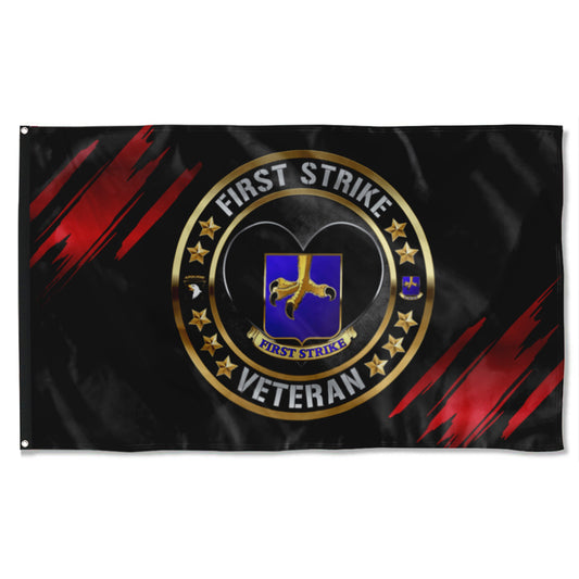 Fyon First Strike Veteran Flag Indoor and outdoor banner