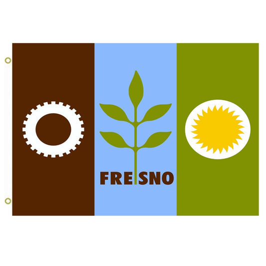 Fyon En Fresno, California Flag Indoor and outdoor banner