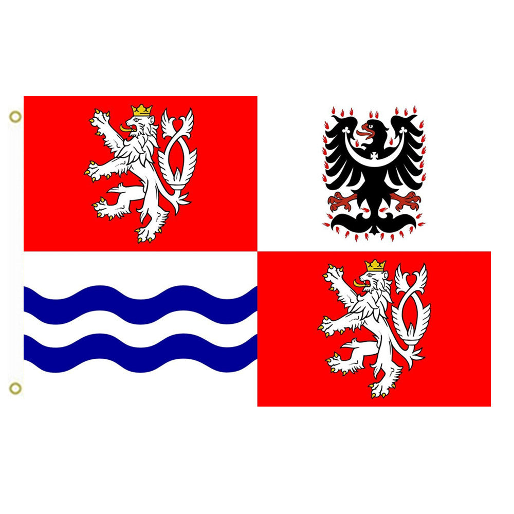 Fyon Central Bohemian Region Flag Indoor and outdoor banner