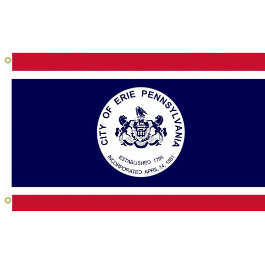 Fyon Erie, Pennsylvania Flag Indoor and outdoor banner