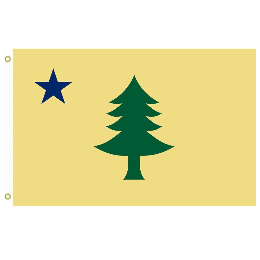 Fyon 1901-1909 Maine Flag Indoor and outdoor banner