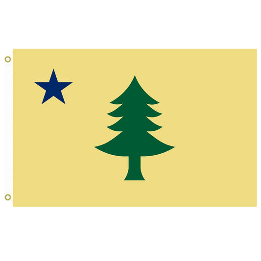 Fyon 1901-1909 Maine Flag Indoor and outdoor banner