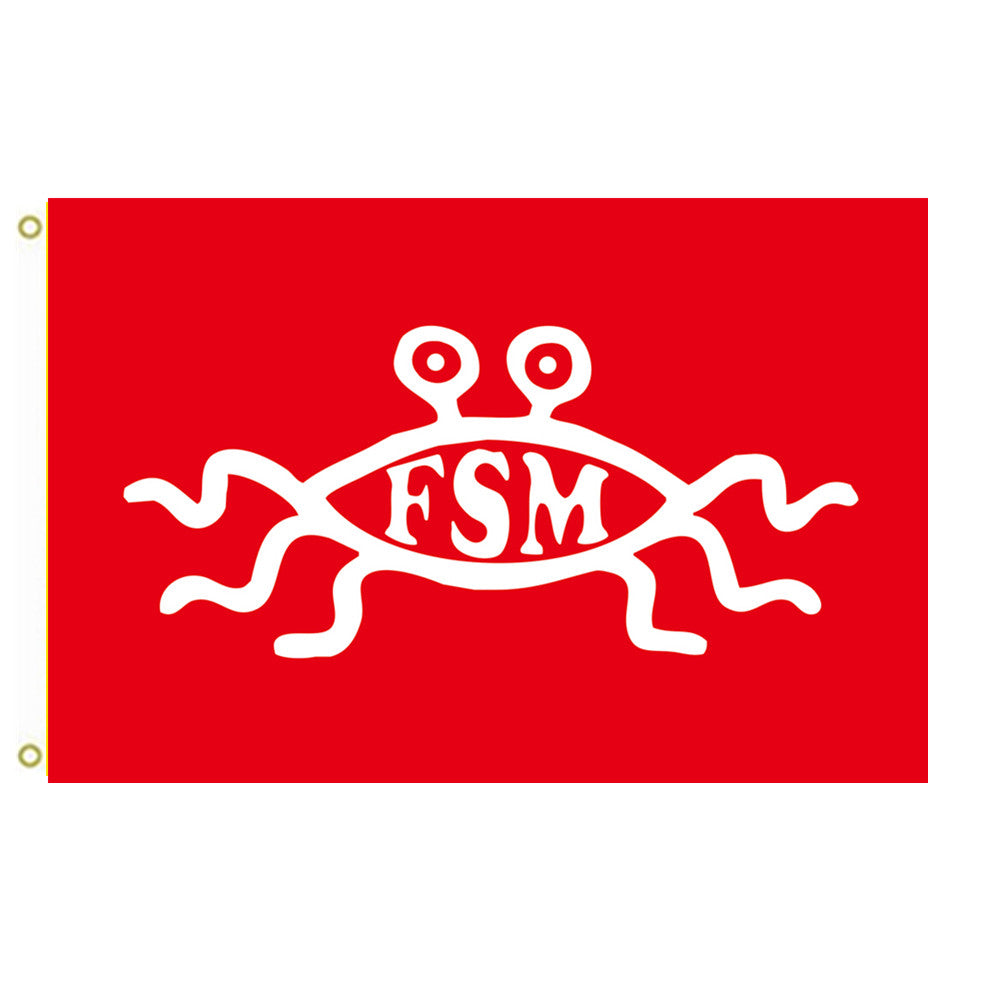 Fyon Flying Spaghetti Monster Flag Indoor and outdoor banner