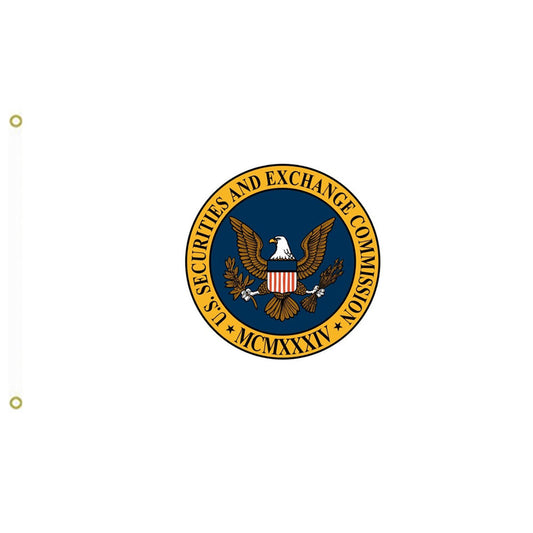 Fyon United States Securities and Exchange Commission Flag Indoor and outdoor banner