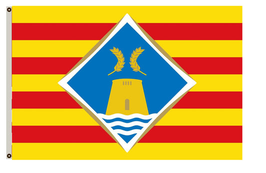 Fyon Formentera island Balearic Islands, Spain Flag Indoor and outdoor banner