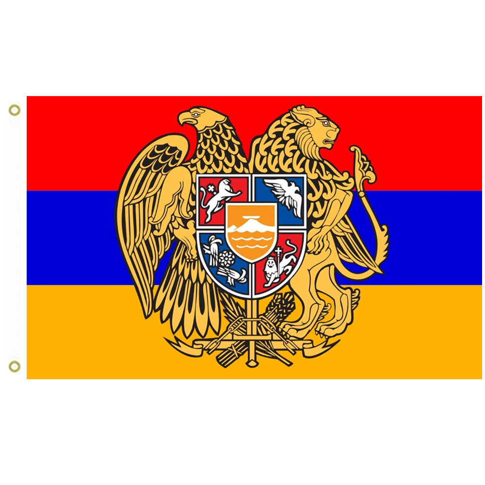 Fyon Armenia Coat of Arms Flag Indoor and outdoor banner