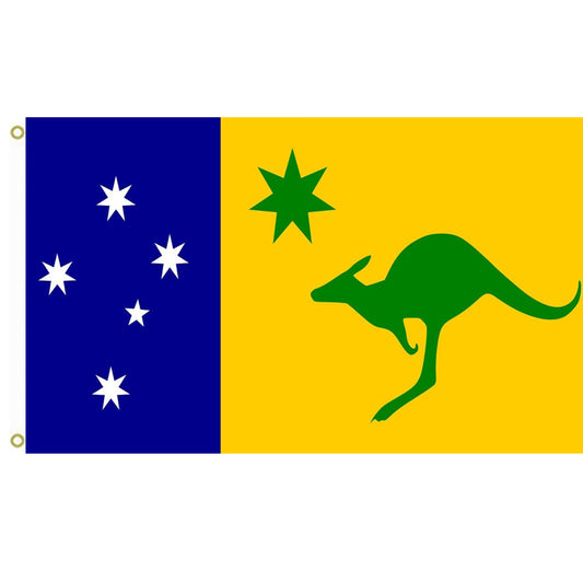 Fyon kangaroo and Australian Flag Indoor and outdoor banner