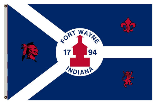 Fyon En Fort Wayne, Indiana Flag Indoor and outdoor banner