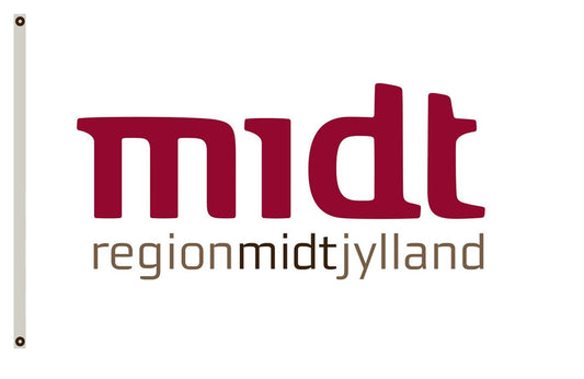 Fyon Central Jutland Region in Denmark Flag Indoor and outdoor banner