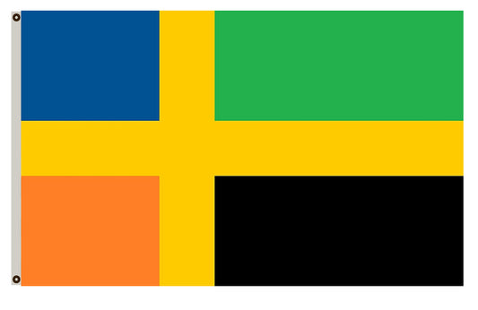 Fyon Swedish Bergslagen Flag Indoor and outdoor banner