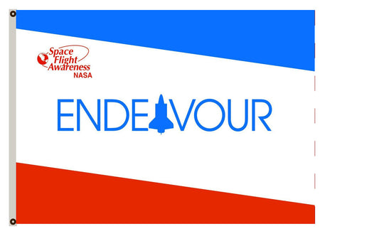 Fyon NASA-EndeavourShuttle Flag Space Shuttle Endeavour Flag Indoor and outdoor banner