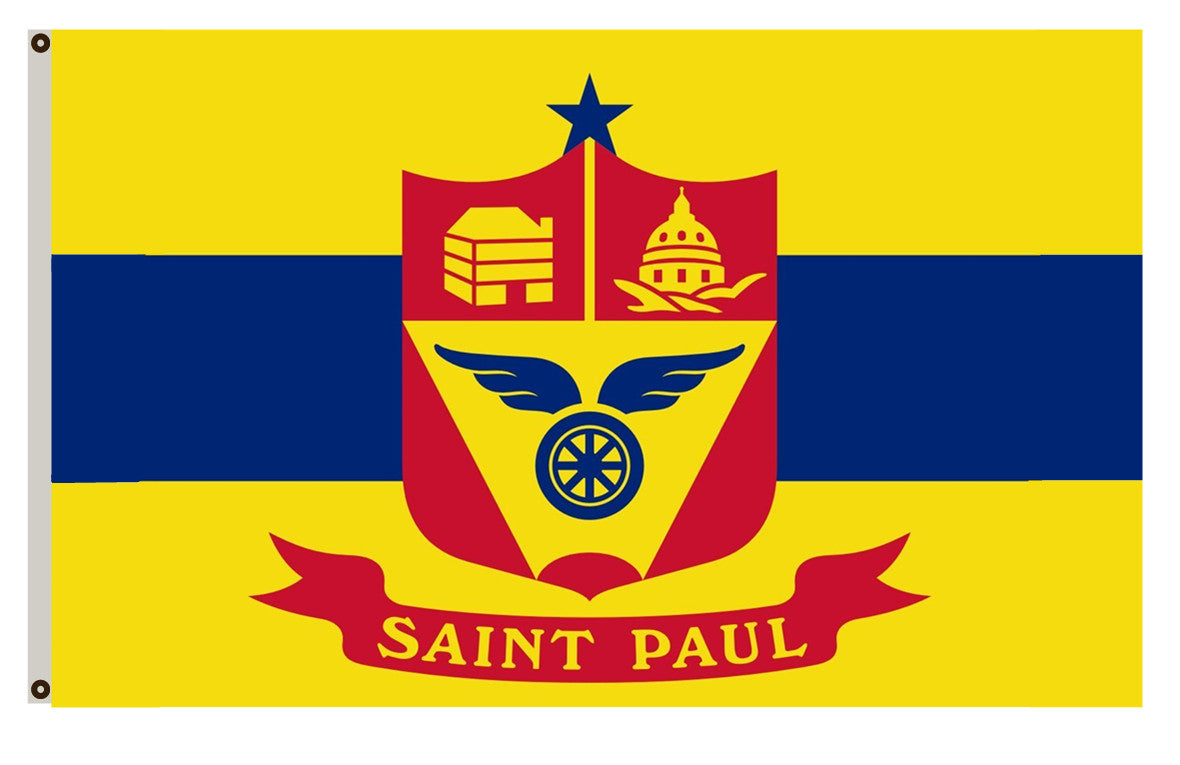 Fyon City of Saint Paul Minnesota Flag Indoor and outdoor banner