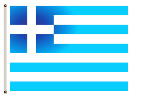 Fyon Greek flag variation sky blue Flag Indoor and outdoor banner