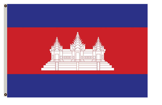 Fyon Well due to a graphical work related to the Cambodian flag Indoor and outdoor banner