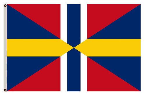 Fyon Union Jack of Sweden and Norway 1844-1905 Flag Indoor and outdoor banner