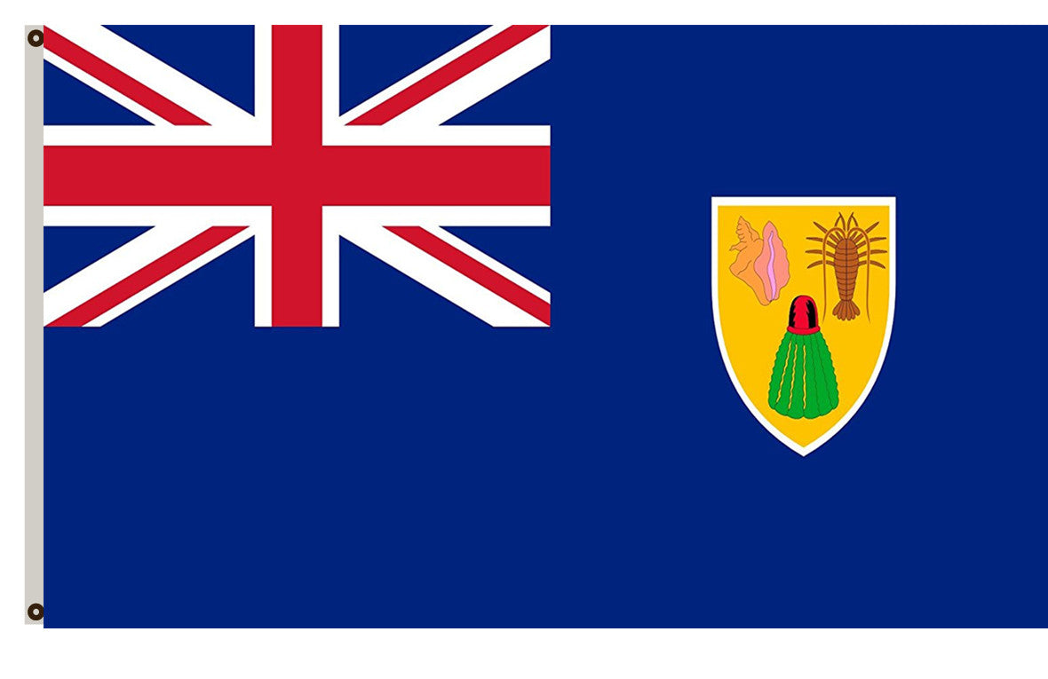 Fyon Turks and Caicos Islands Flag Indoor and outdoor banner