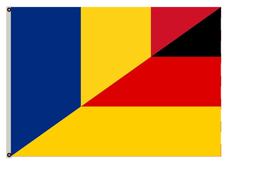 Fyon Romanian German nationality Flag  Indoor and outdoor banner