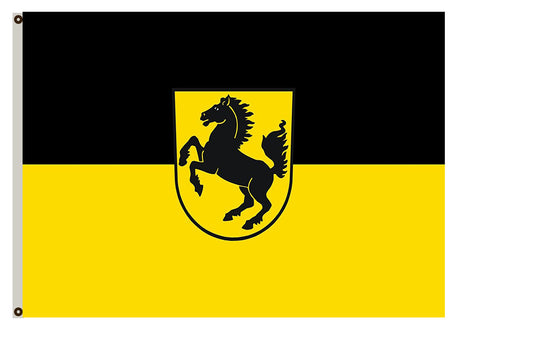 Fyon Stuttgart, Landeshauptstadt (Region Stuttgart) portrait flag Indoor and outdoor banner