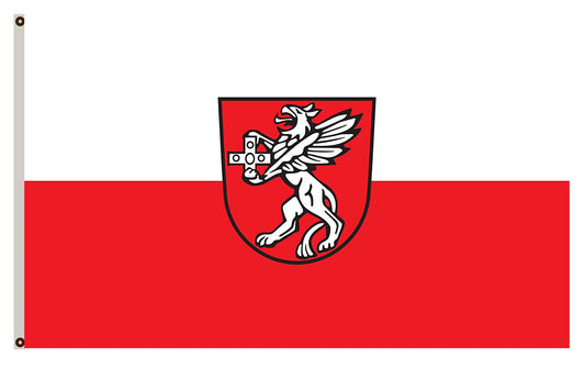 Rot an der Rot (Württembergisches Allgäu Oberschwaben) portrait flag Indoor and outdoor banner