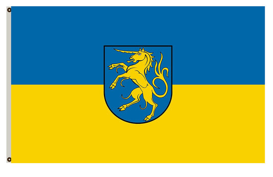 Giengen an der Brenz (Schwäbische Alb) landscape flag Indoor and outdoor banner