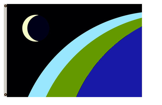 Planet Terra  Proposed w Earth Flag Indoor and outdoor banner