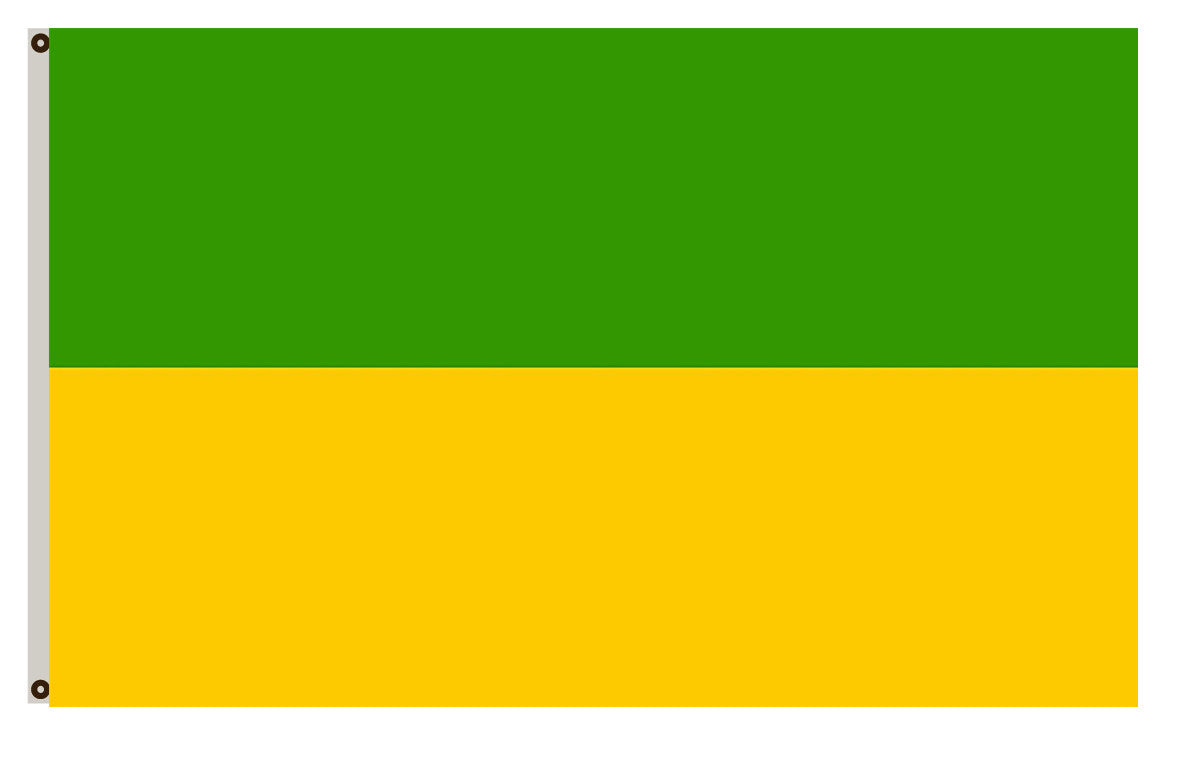 Recklinghausen  Beschreibung der Flagge Die Flagge der Stadt ist grün-gold Flag Indoor and outdoor banner