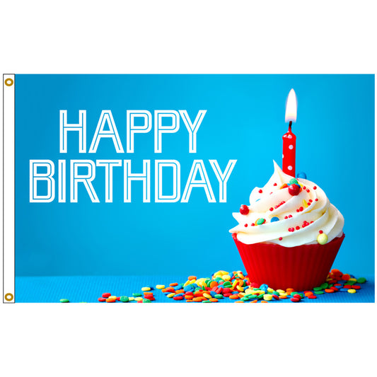 Happy birthday Flag Praty flag Indoor and outdoor banner