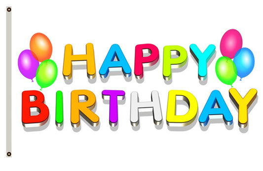 Happy Birthday Flag Party Flag Indoor and outdoor banner