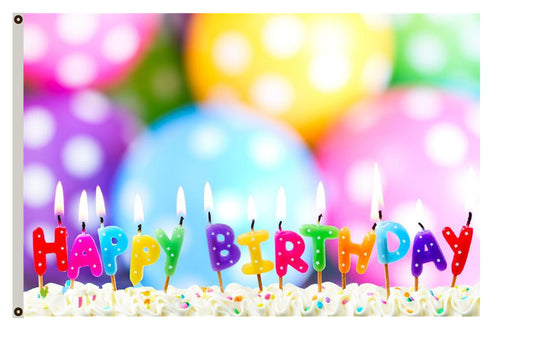 Happy Birthday Flag Party Flag Indoor and outdoor banner