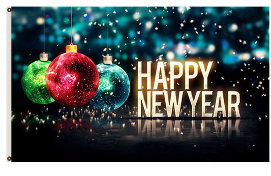 Happy new year Flag Party Flag Indoor and outdoor banner