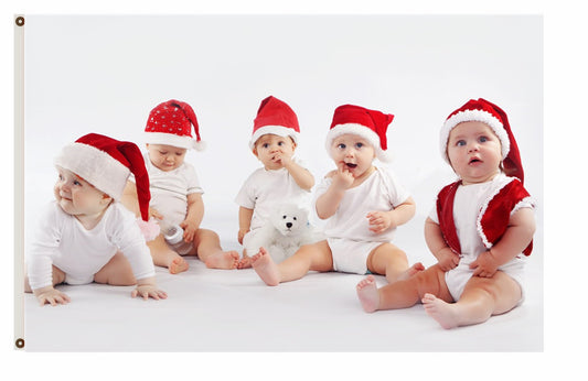 Merry Christmas  Flag Babys Party Flag Indoor and outdoor banner