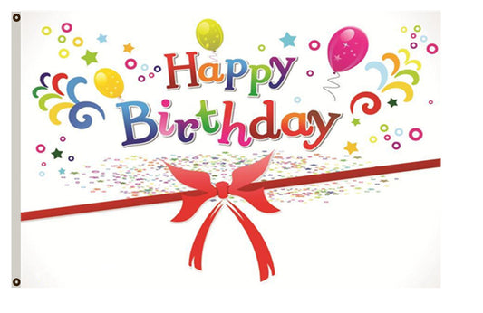 Happy Birthday Flag Party Flag Indoor and outdoor banner