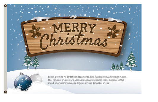 Merry Christmas Flag Indoor and outdoor banner