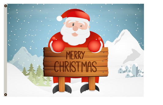 Merry Christmas Father Flag Santa Claus Flag Indoor and outdoor banner