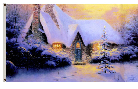 Merry Christmas Flag Winter Christmas Flag Indoor and outdoor banner