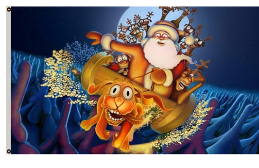 Winter Christmas Father Flag Santa Claus Flag Indoor and outdoor banner