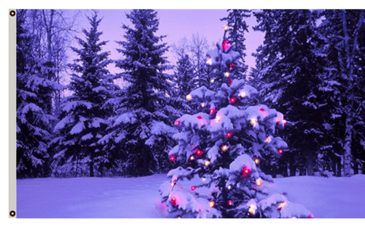 Merry Christmas Flag Winter  Christmas FlagIndoor and outdoor banner