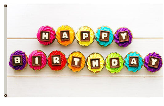 Happy Birthday banner Indoor and outdoor banner