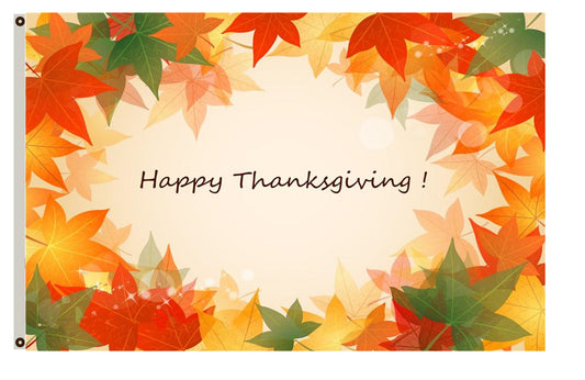 Happy Thanksgiving Day banner Indoor and outdoor banner
