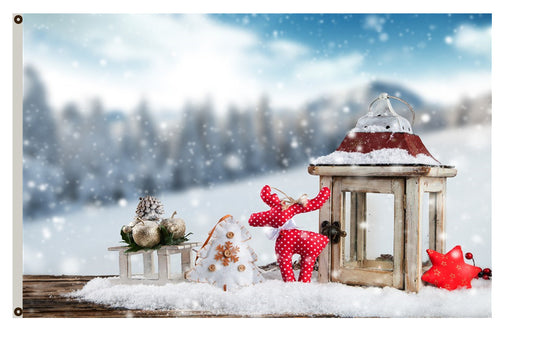 Merry Christmas banner Winter Christmas Flag Indoor and outdoor banner