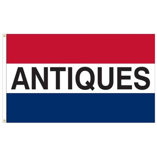 Antiques Message Flag Indoor and outdoor banner