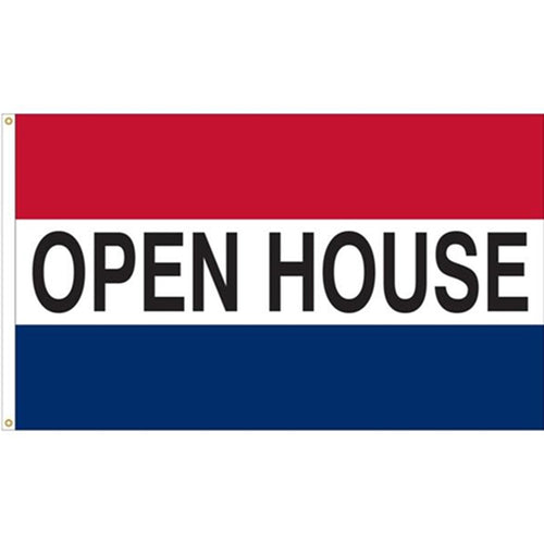 Open House Message Flag Indoor and outdoor banner