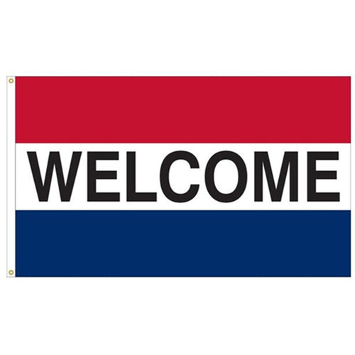 Welcome Message Flag Indoor and outdoor banner